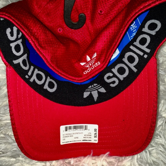 Adidas Diamond Red Fitted Cap sz LG/XL - Picture 6 of 8